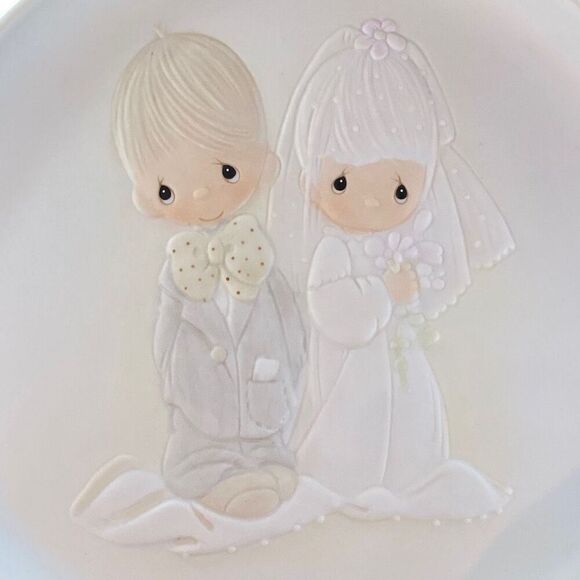 Vintage Precious Moments The Lord Bless You And Keep You Plate - Picture 4 of 8